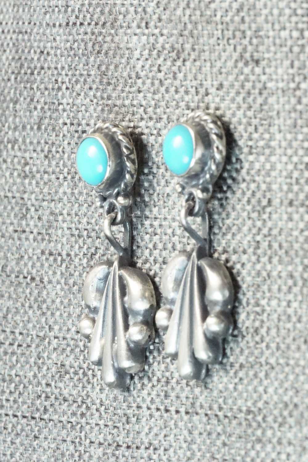 Turquoise & Sterling Silver Earrings - Annie Spencer