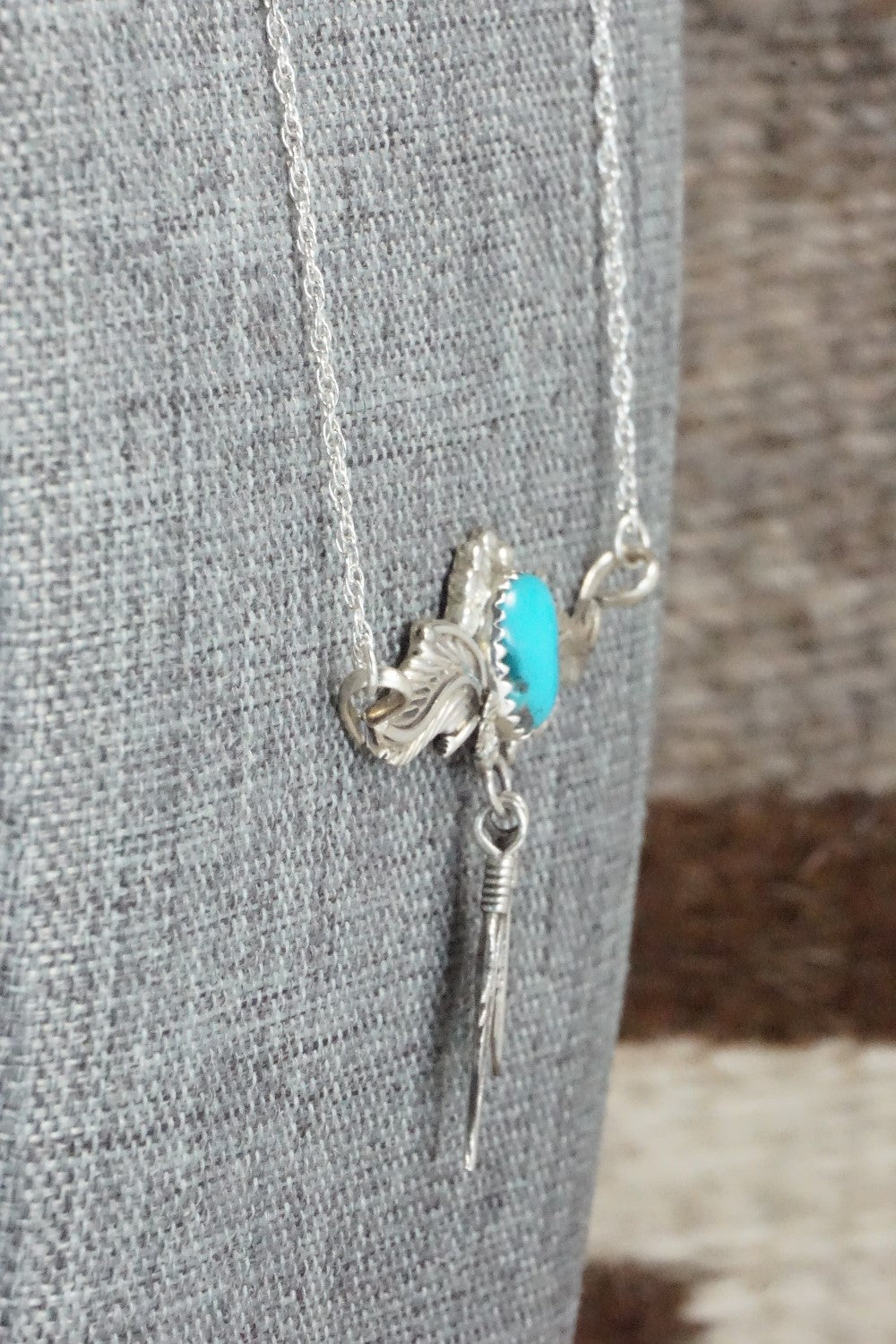 Turquoise & Sterling Silver Necklace - Annie Spencer