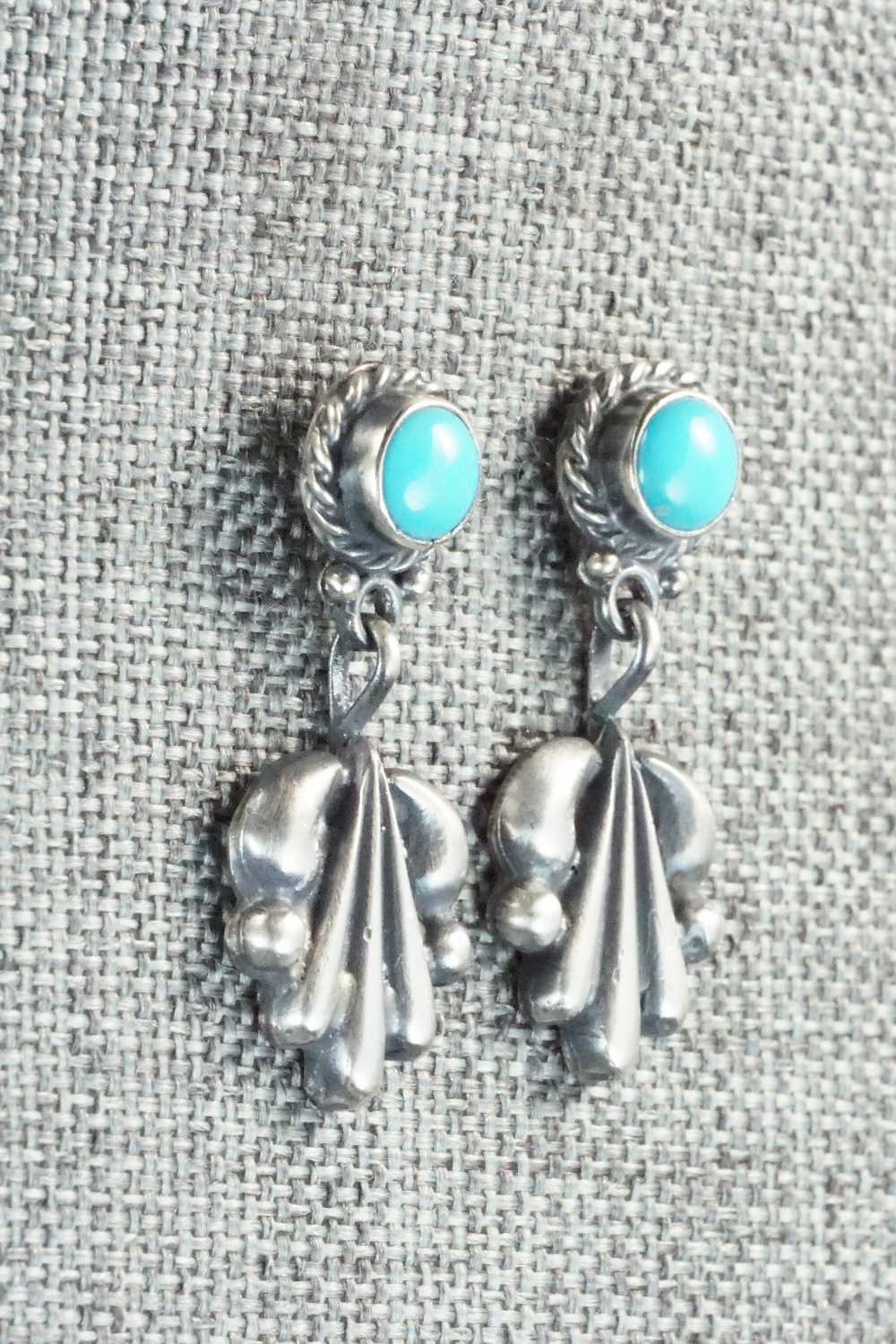 Turquoise & Sterling Silver Earrings - Annie Spencer