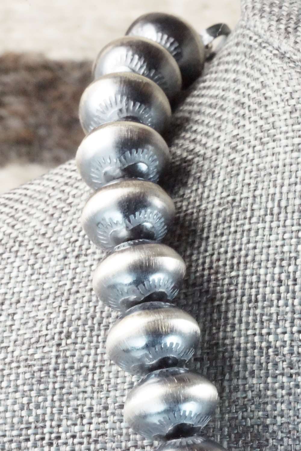 Sterling Silver Navajo Pearl Necklace - Michelle Jameson