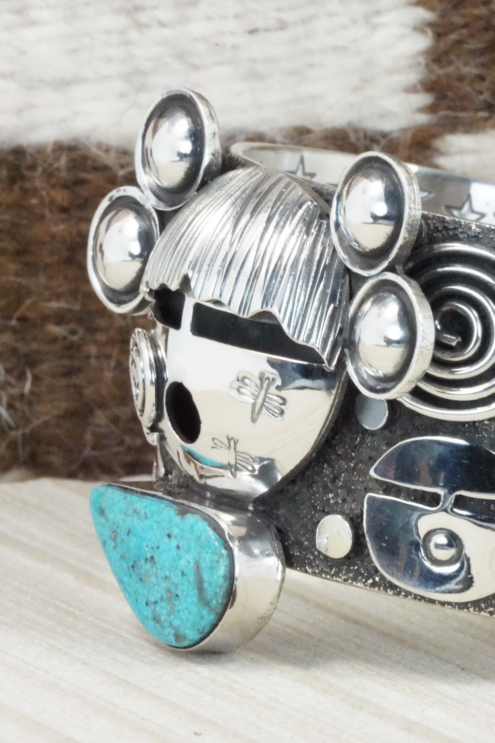 Turquoise & Sterling Silver Bracelet - Alex Sanchez