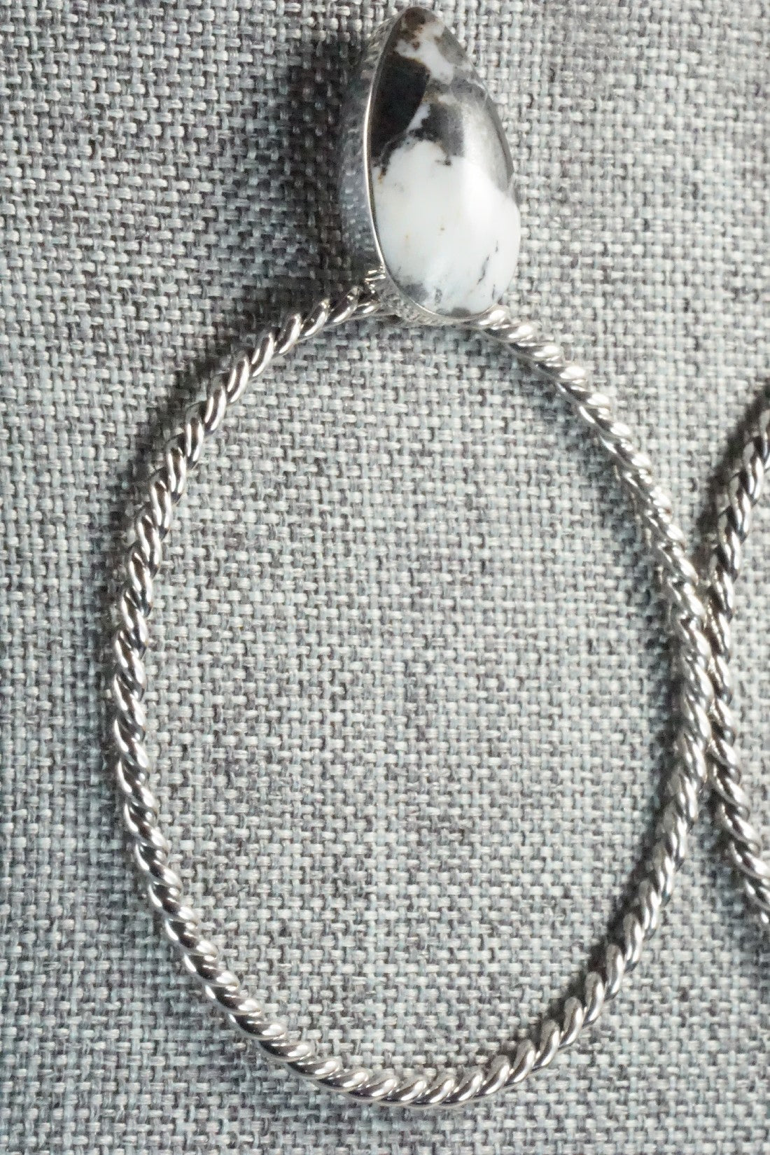 White Buffalo and Sterling Silver Earrings - Sadie Jim