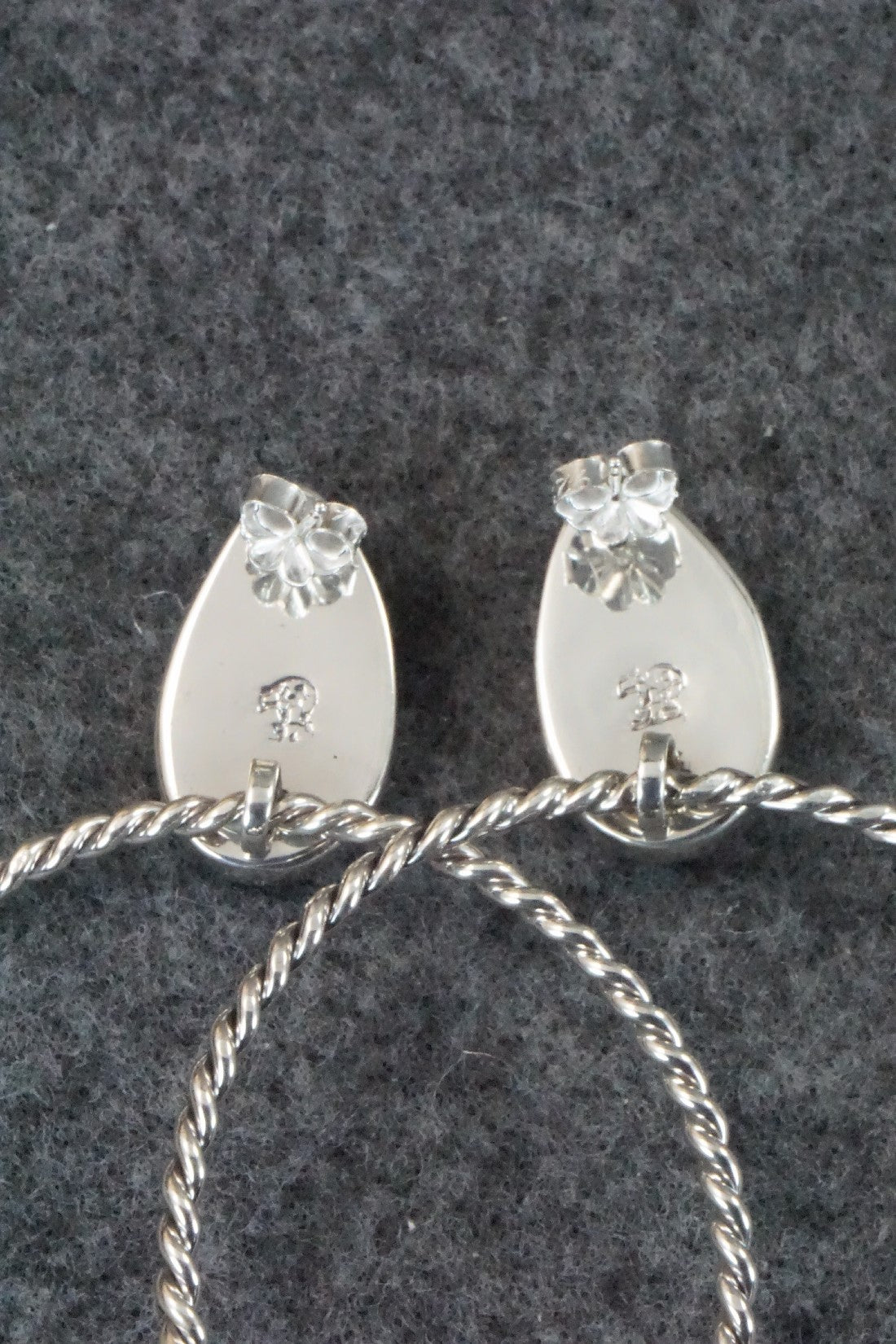 White Buffalo and Sterling Silver Earrings - Sadie Jim