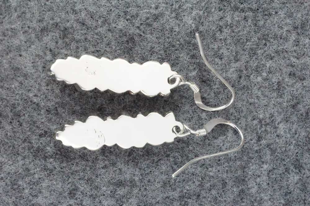 Turquoise & Sterling Silver Earrings - Gary Shorty