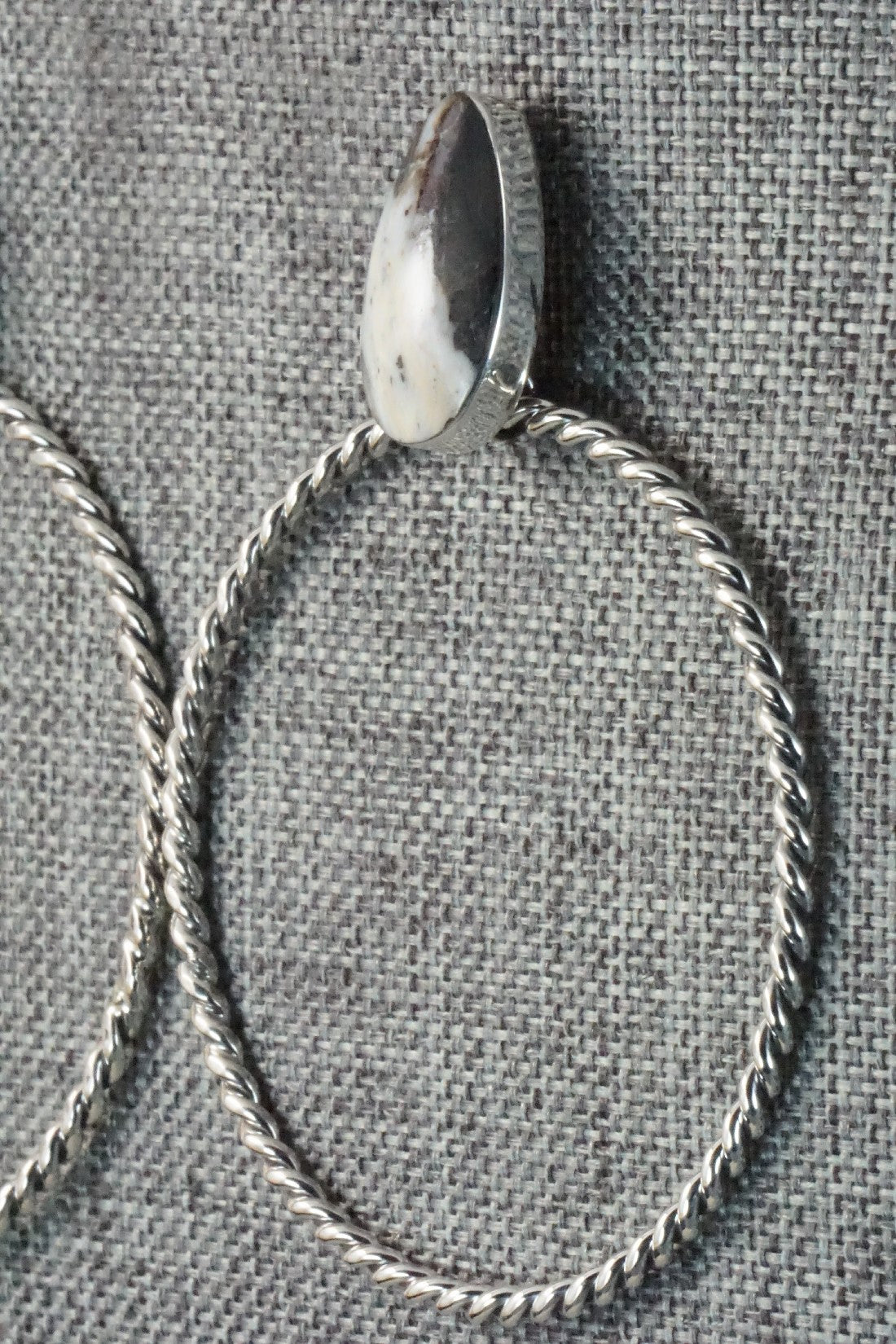 White Buffalo and Sterling Silver Earrings - Sadie Jim