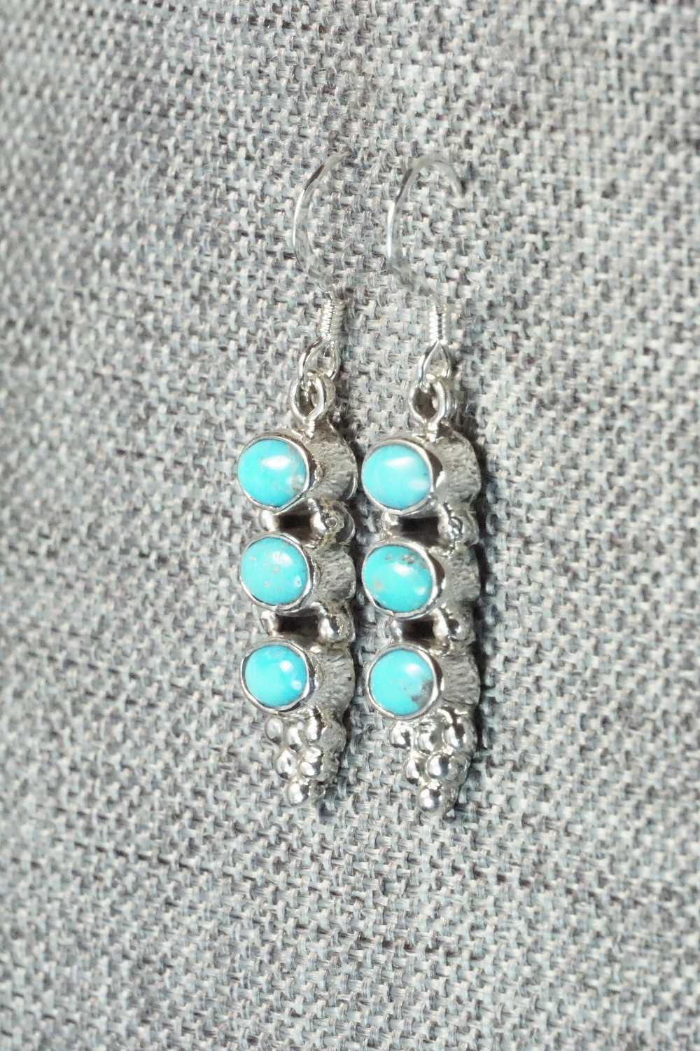 Turquoise & Sterling Silver Earrings - Gary Shorty