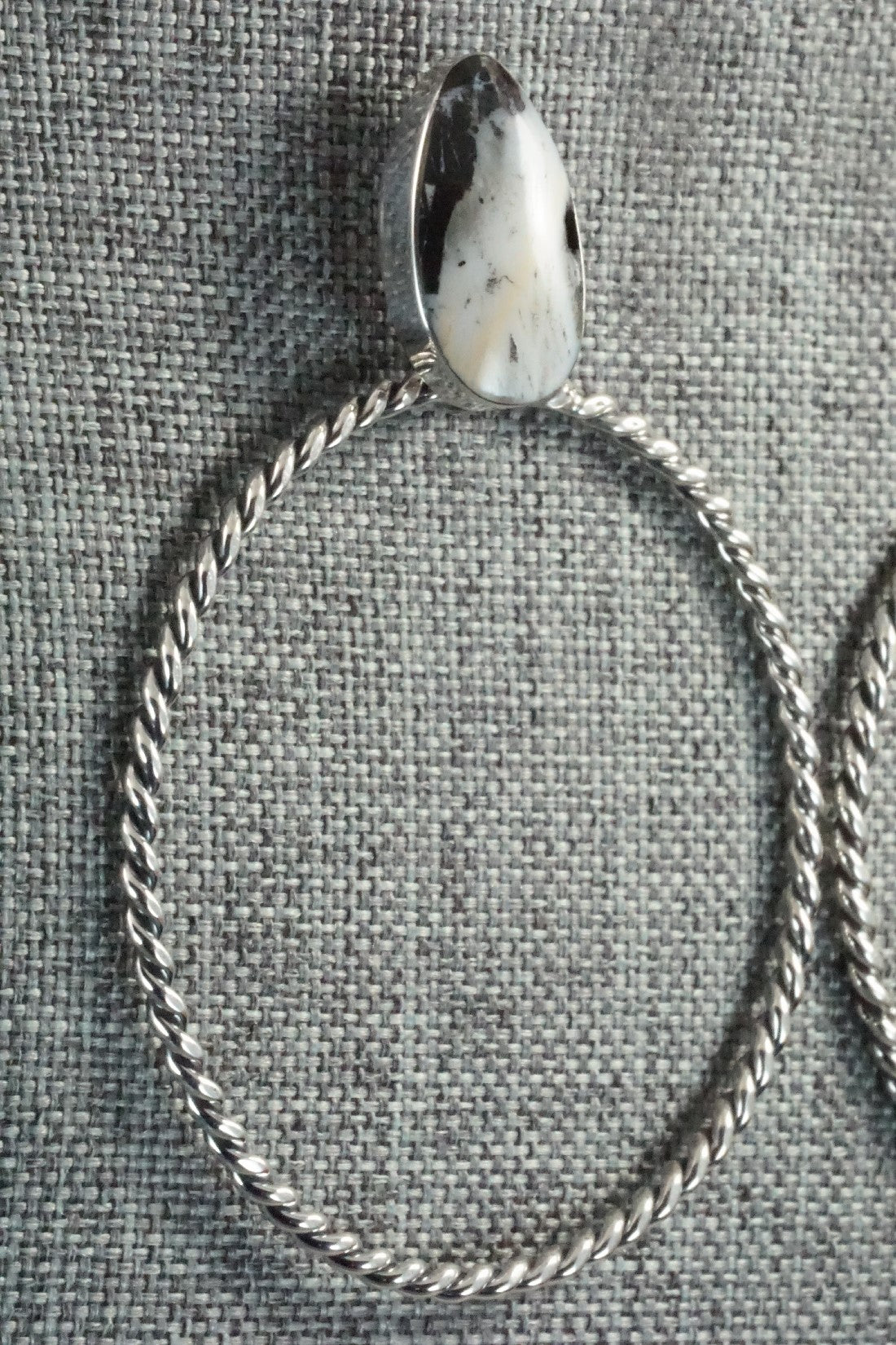 White Buffalo and Sterling Silver Earrings - Sadie Jim