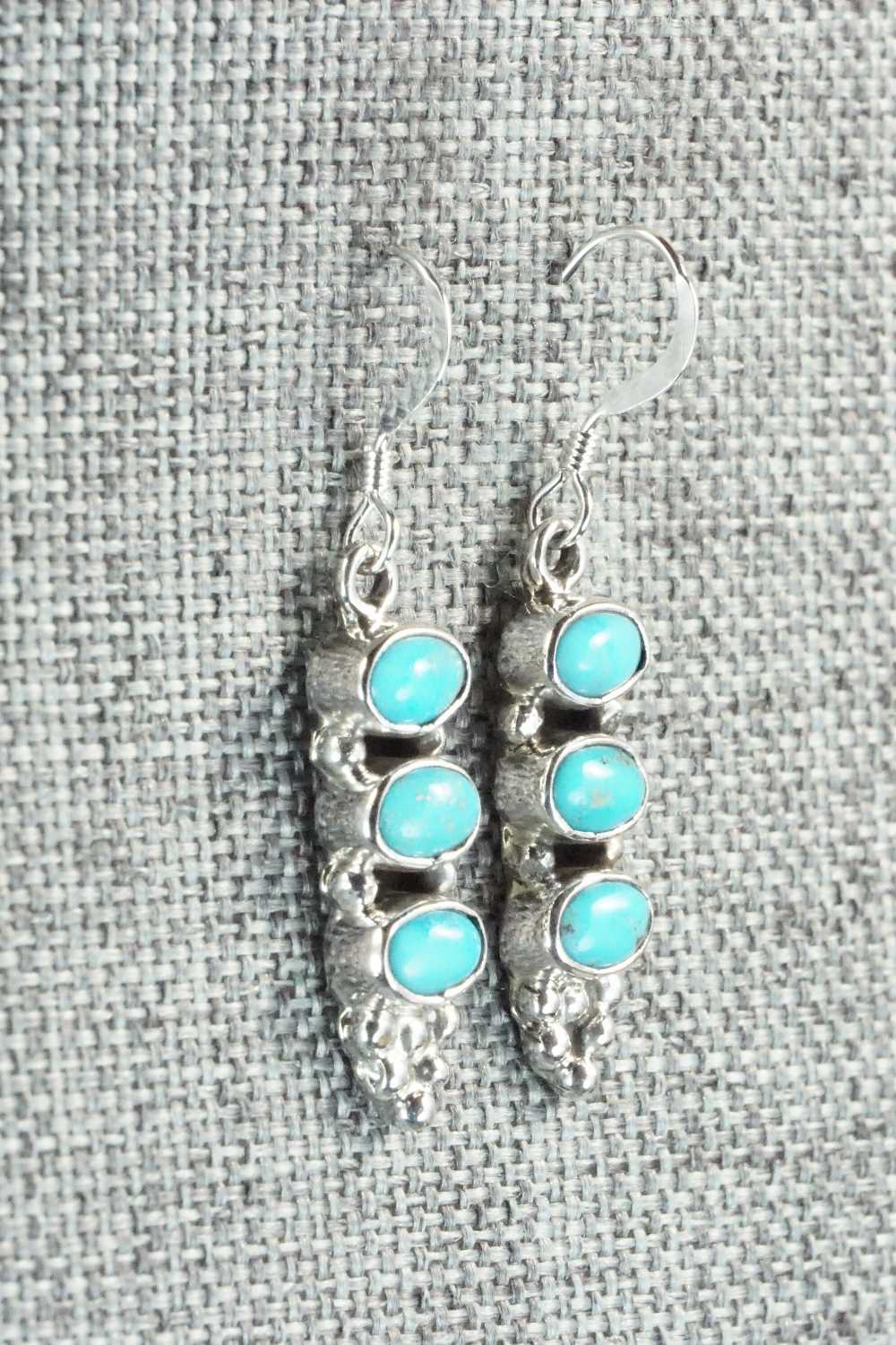 Turquoise & Sterling Silver Earrings - Gary Shorty