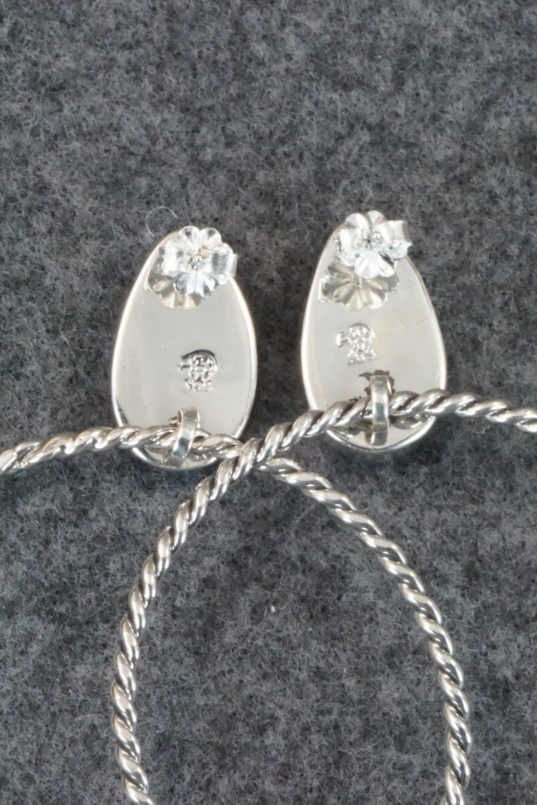 White Buffalo and Sterling Silver Earrings - Sadie Jim