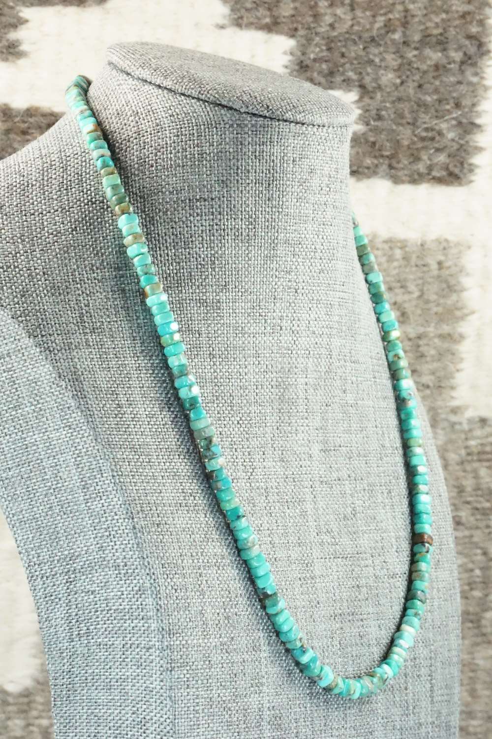 Turquoise & Sterling Silver Necklace - Doreen Jake