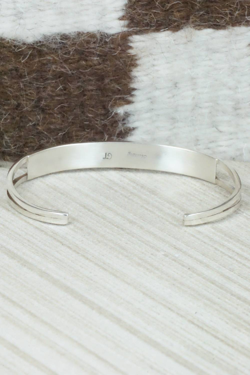 Turquoise & Sterling Silver Inlay Bracelet - Sibert Bowannie