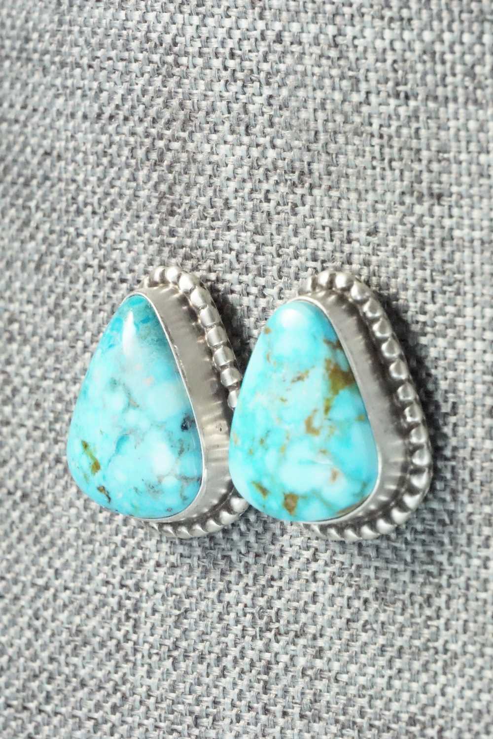 Turquoise & Sterling Silver Earrings - Derrick Gordon