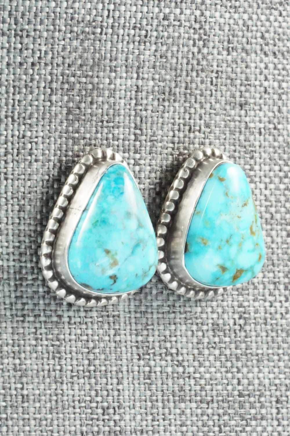 Turquoise & Sterling Silver Earrings - Derrick Gordon