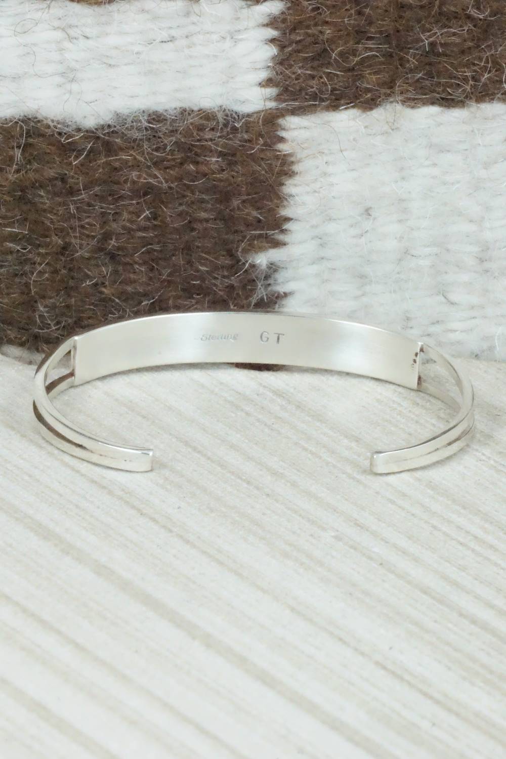 Multi Stone & Sterling Silver Inlay Bracelet - Sibert Bowannie