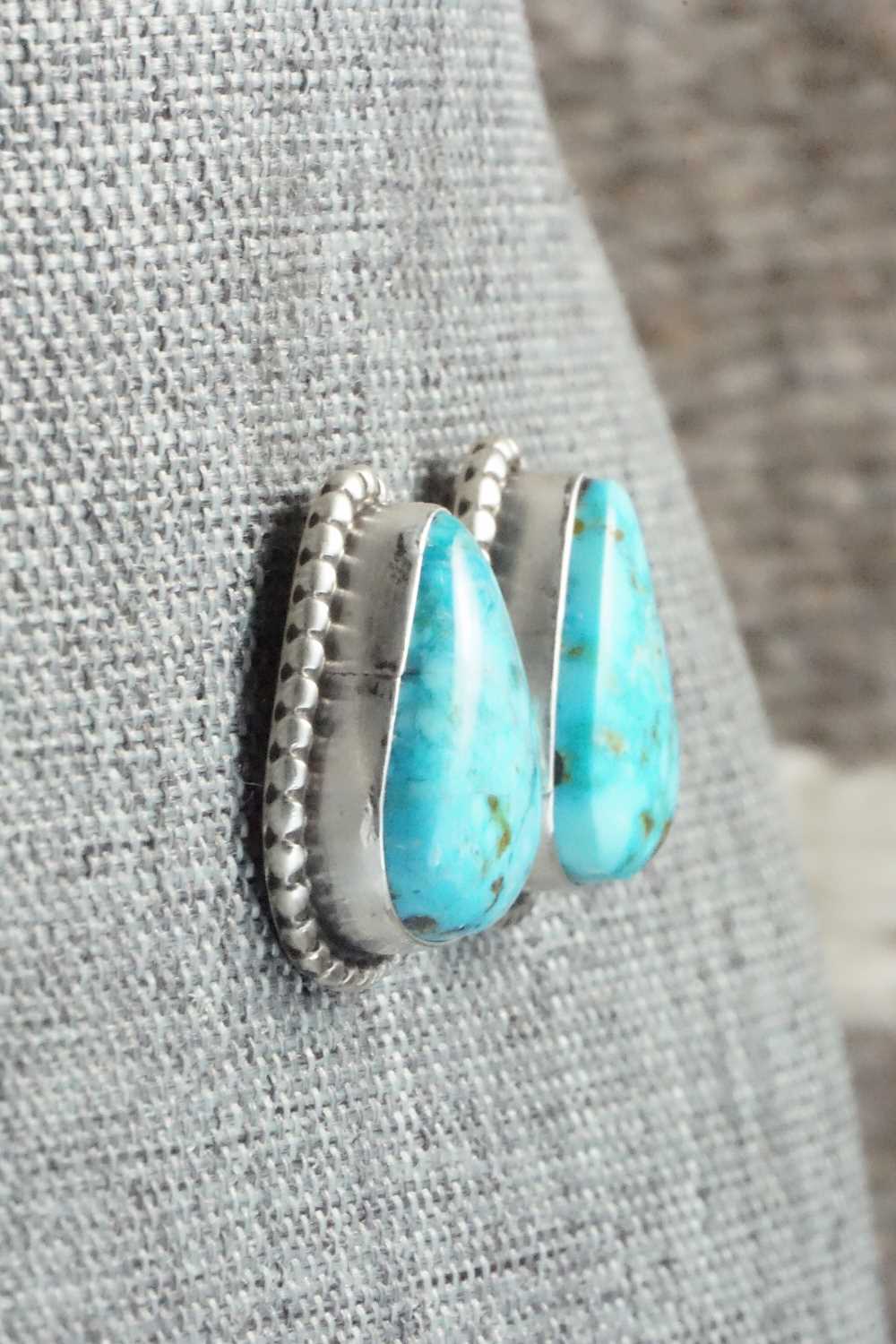 Turquoise & Sterling Silver Earrings - Derrick Gordon