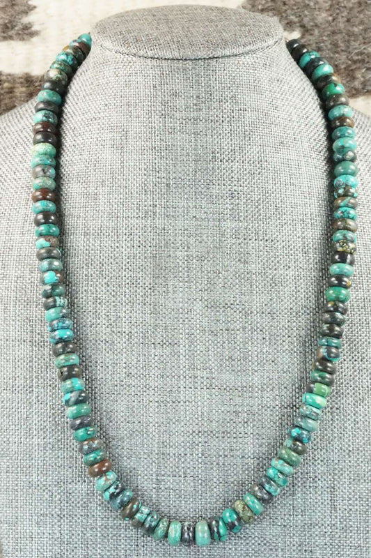 Turquoise & Sterling Silver Necklace - Doreen Jake