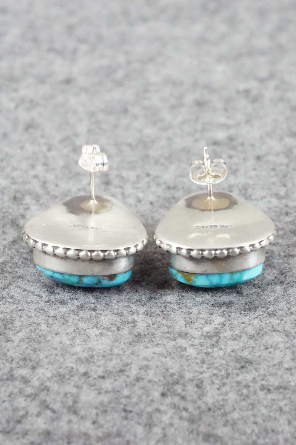 Turquoise & Sterling Silver Earrings - Derrick Gordon