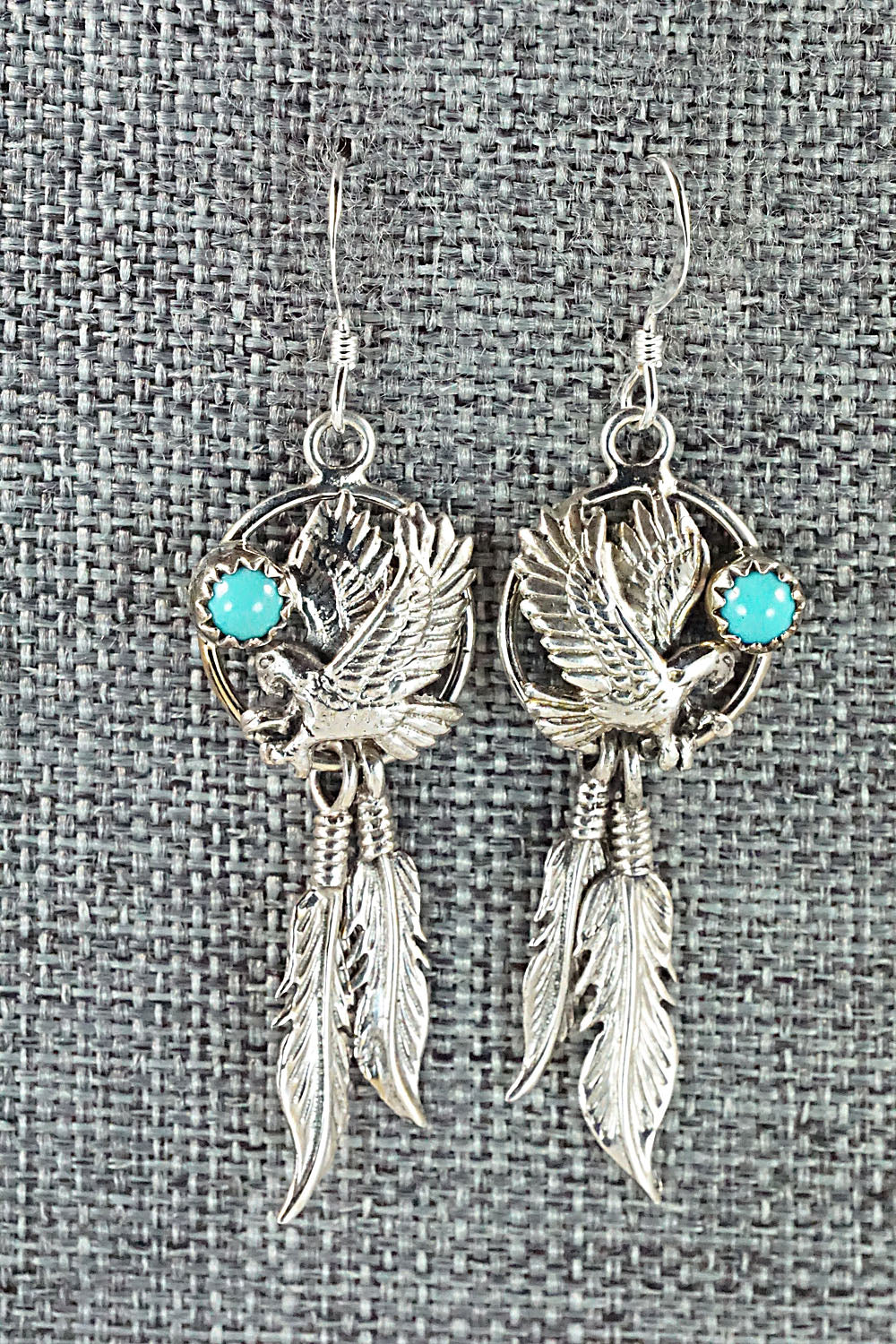 Turquoise & Sterling Silver Earrings - Genevieve Francisco
