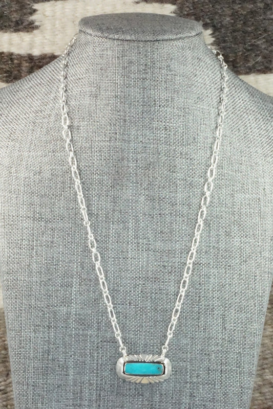 Turquoise & Sterling Silver Necklace - Sadie Jim