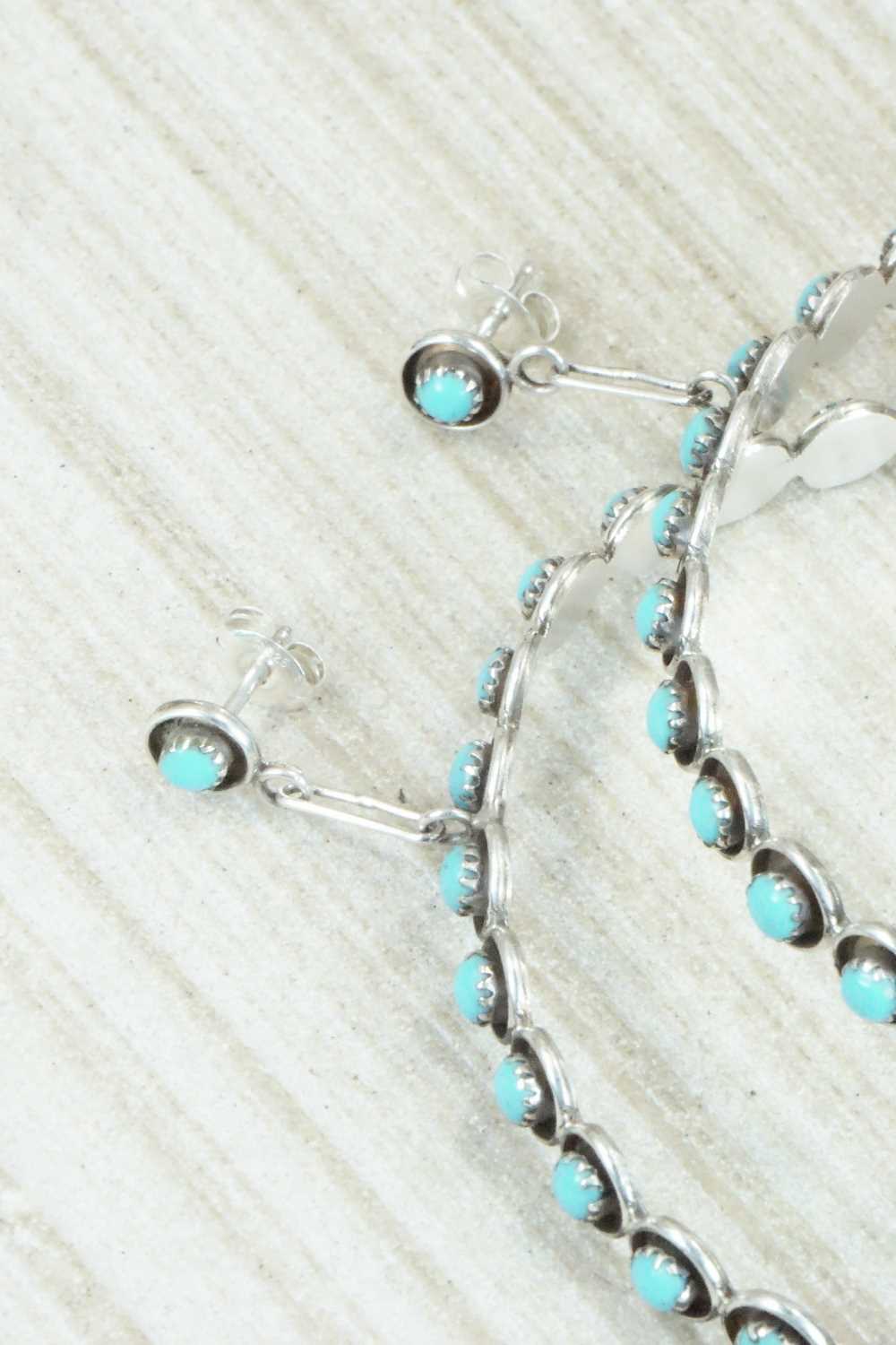 Turquoise & Sterling Silver Earrings - Dixie Booqua