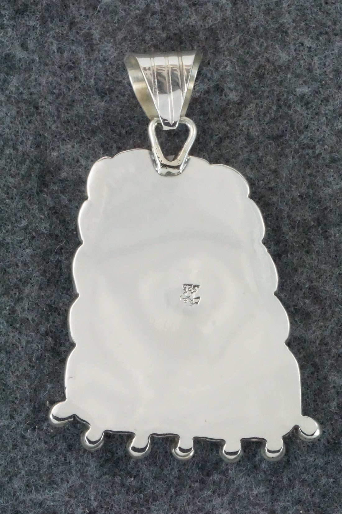 White Buffalo & Sterling Silver Pendant - Samuel Yellowhair