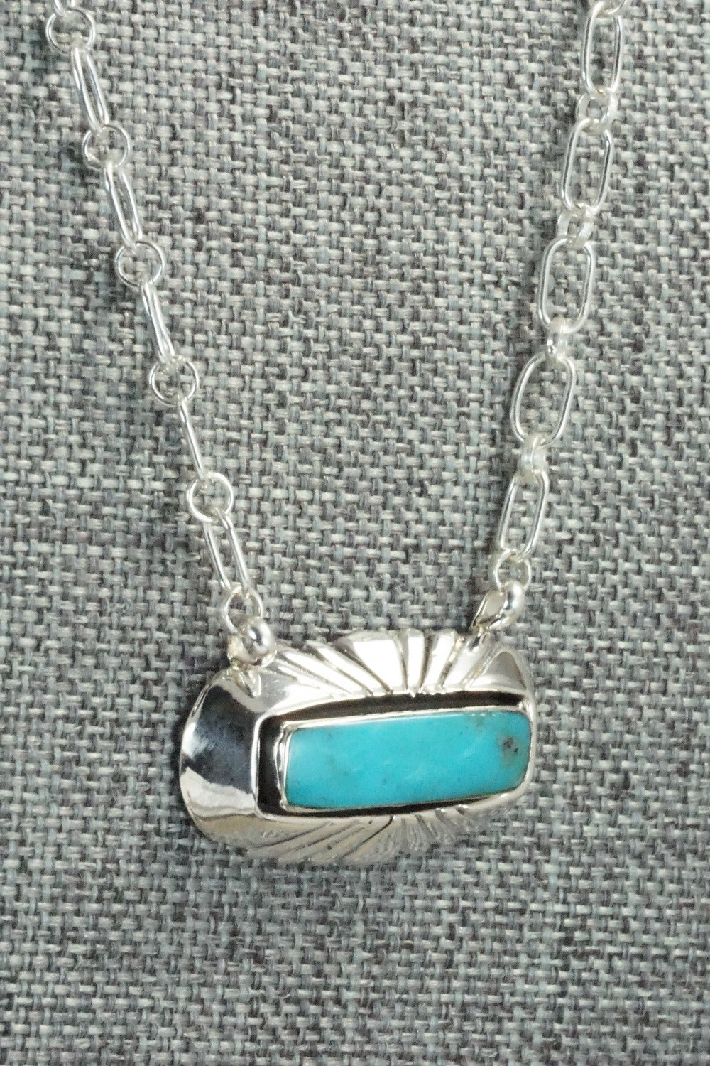Turquoise & Sterling Silver Necklace - Sadie Jim
