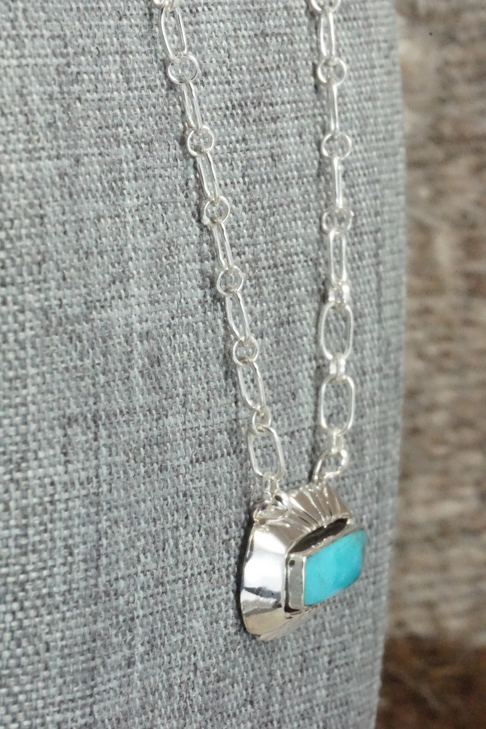 Turquoise & Sterling Silver Necklace - Sadie Jim