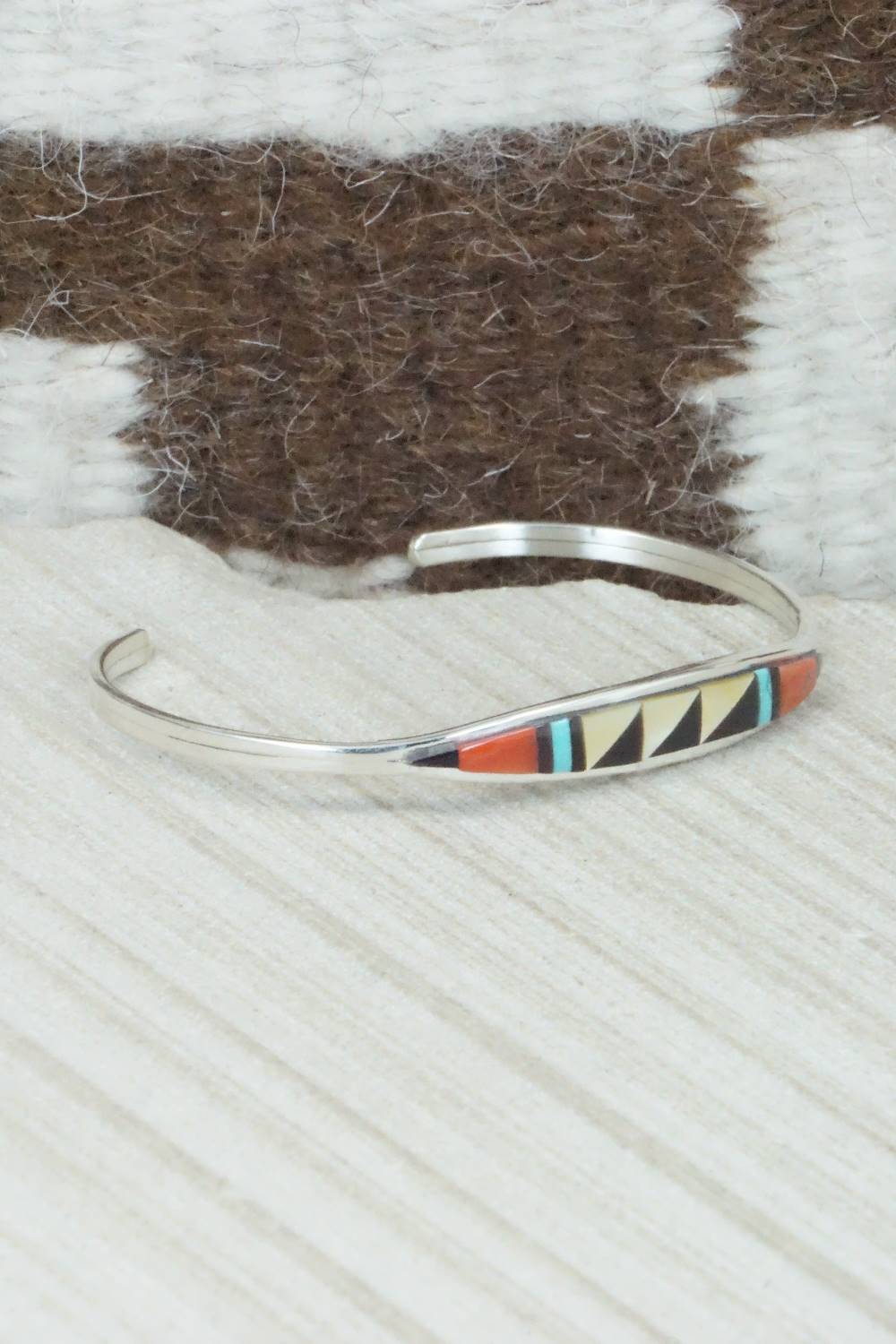 Multi Stone & Sterling Silver Inlay Bracelet - Ana Hernandez