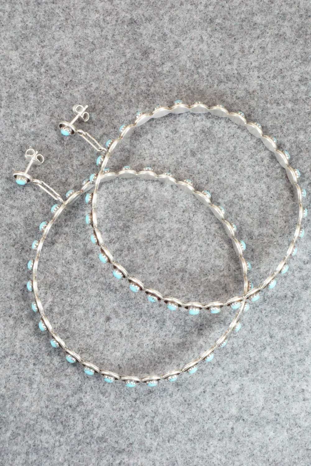 Turquoise & Sterling Silver Earrings - Dixie Booqua