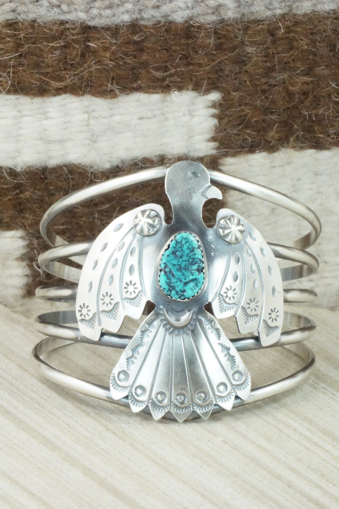 Turquoise & Sterling Silver Bracelet - Tim Yazzie