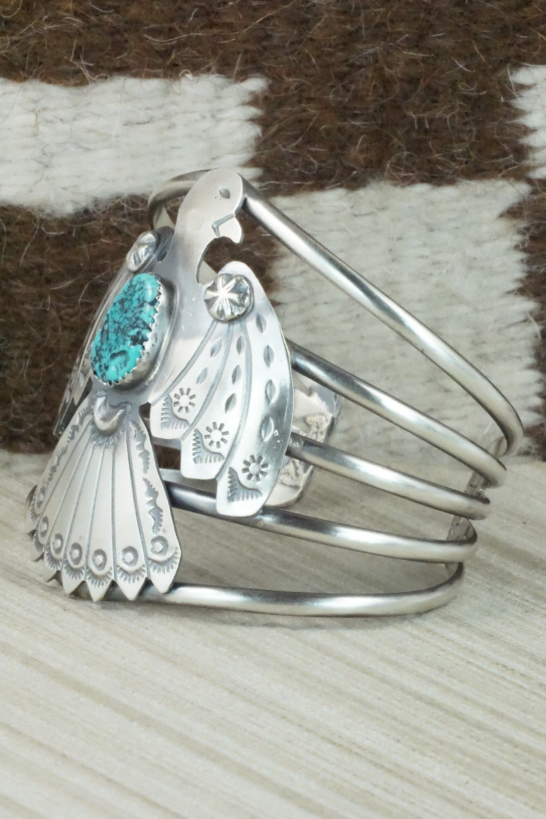 Turquoise & Sterling Silver Bracelet - Tim Yazzie