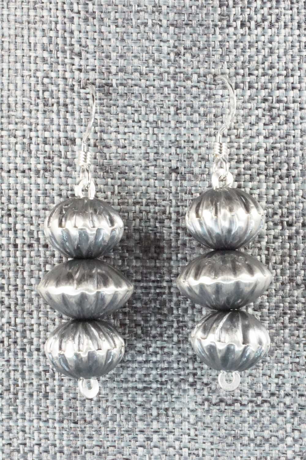 Sterling Silver Navajo Pearl Earrings - Preston Haley