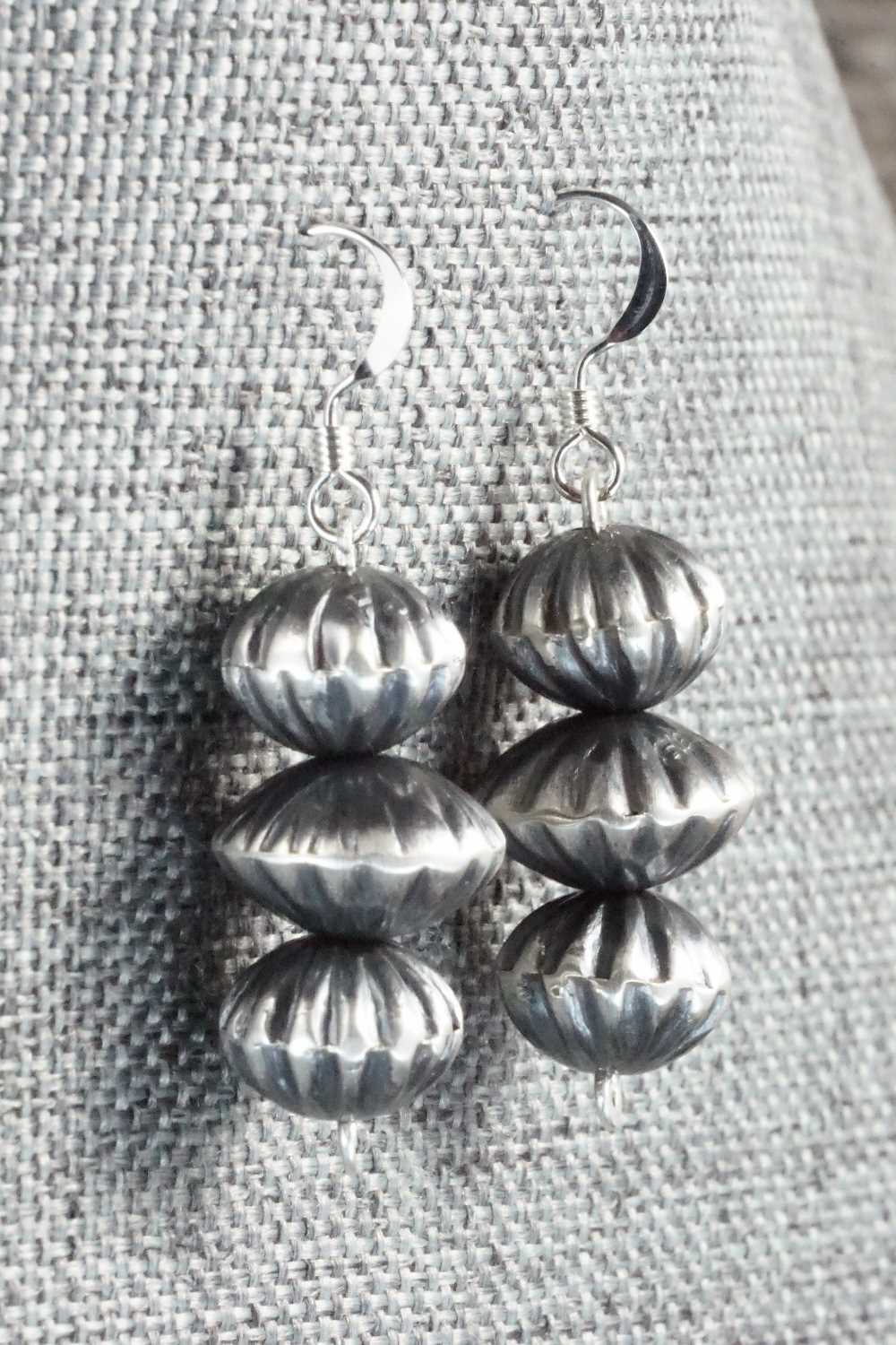 Sterling Silver Navajo Pearl Earrings - Preston Haley