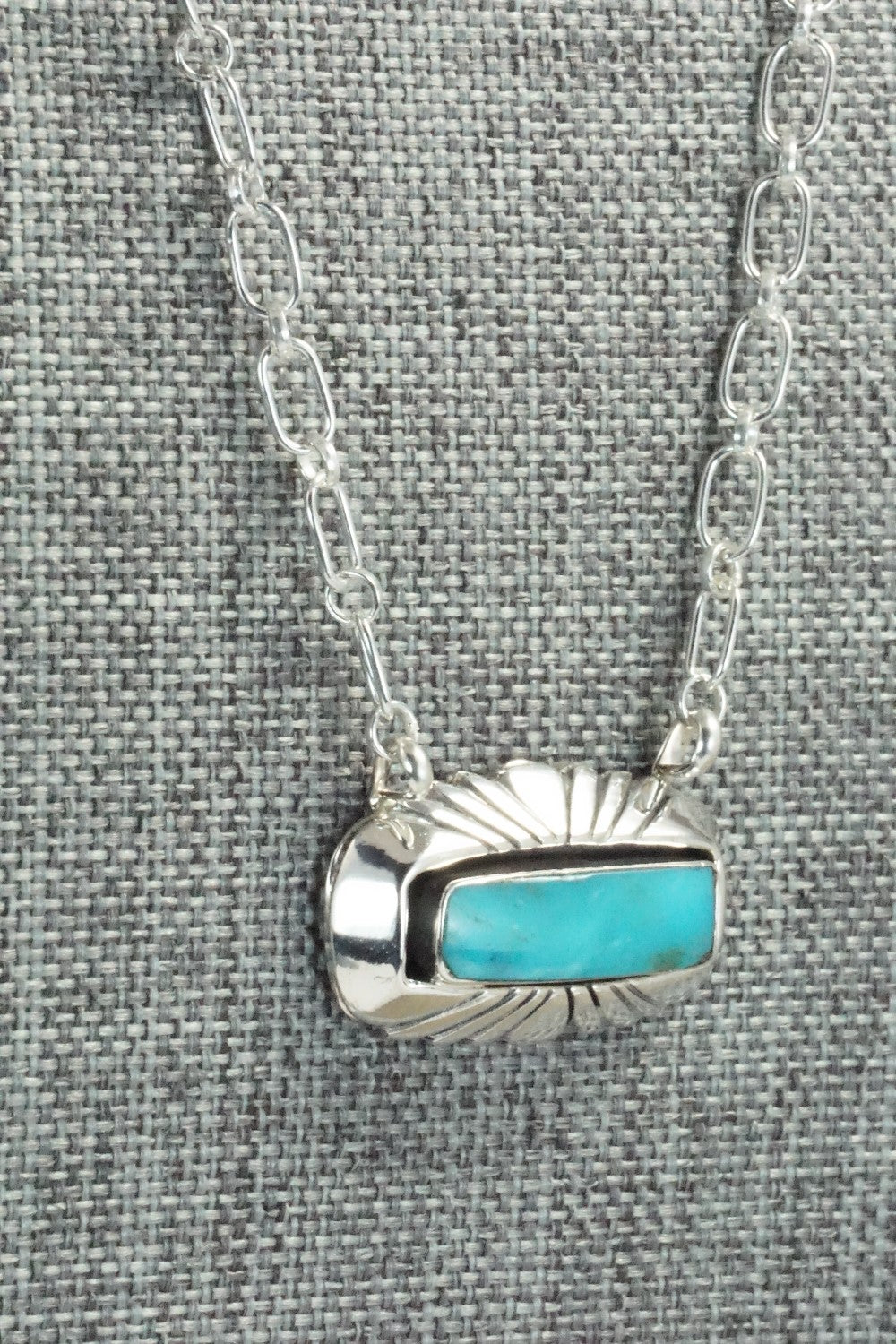 Turquoise & Sterling Silver Necklace - Sadie Jim