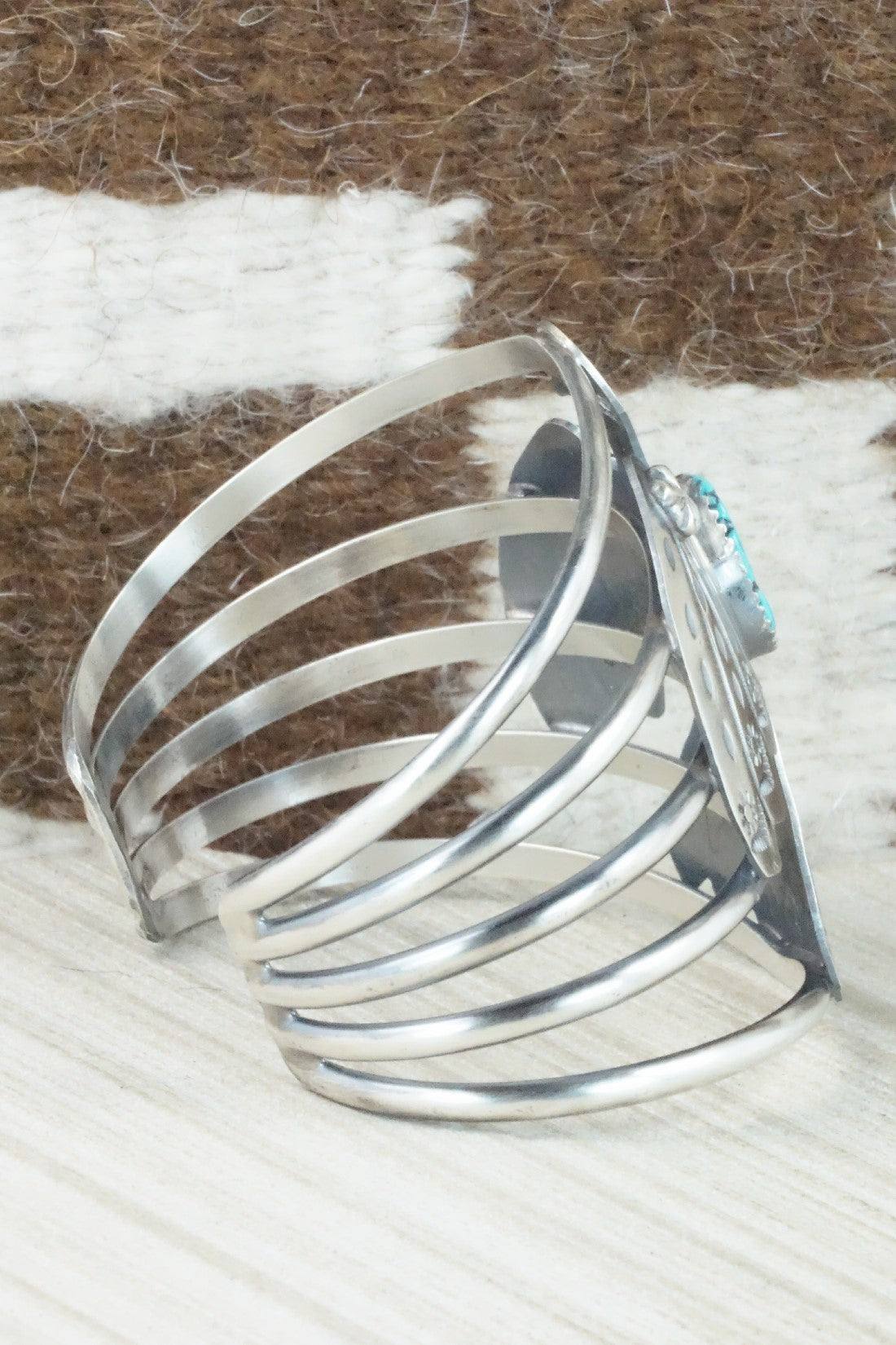 Turquoise & Sterling Silver Bracelet - Tim Yazzie