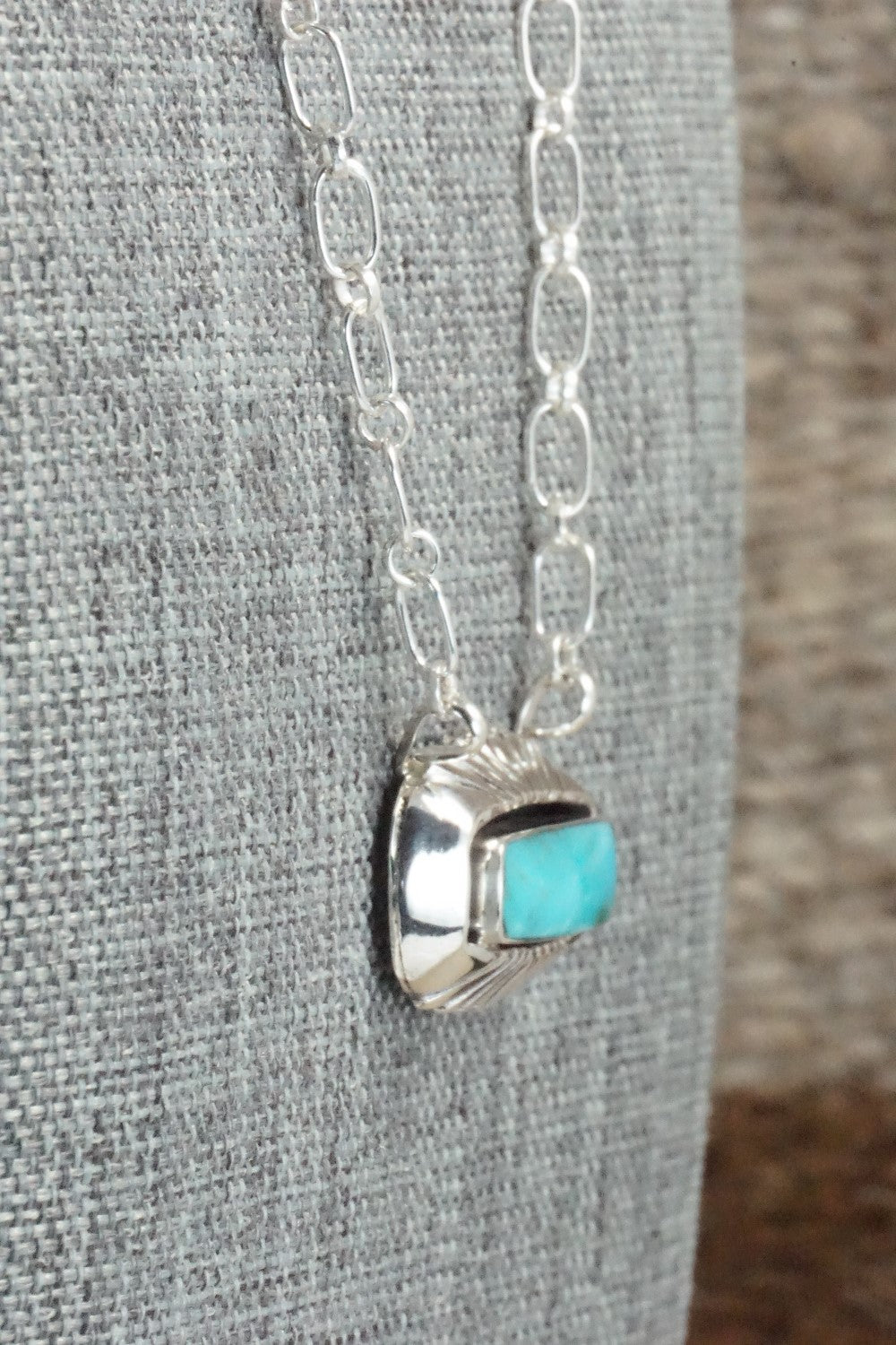 Turquoise & Sterling Silver Necklace - Sadie Jim