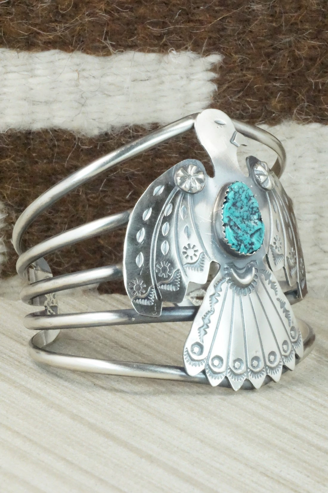 Turquoise & Sterling Silver Bracelet - Tim Yazzie