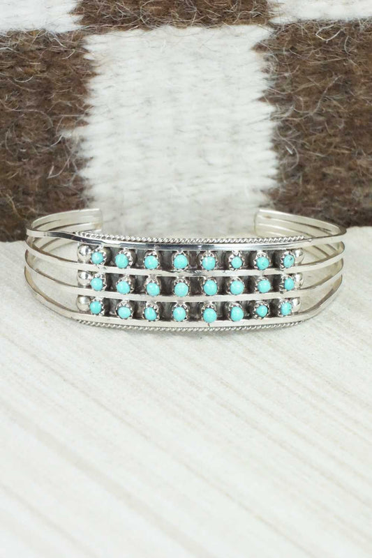Turquoise & Sterling Silver Bracelet - Susie Livingston