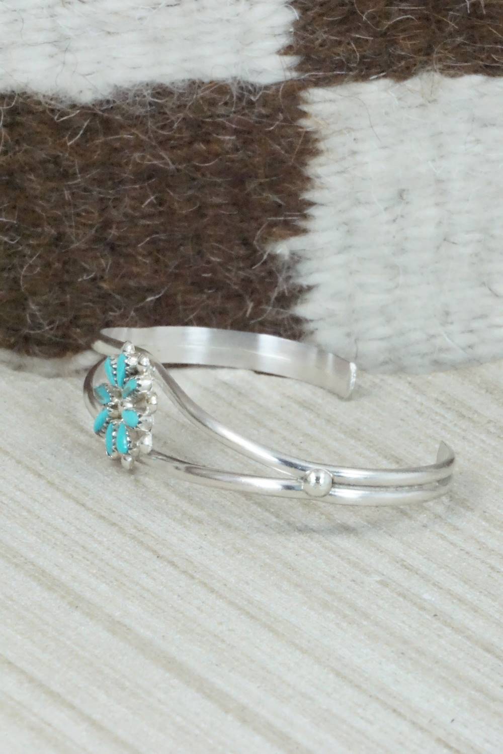 Turquoise & Sterling Silver Bracelet - David Leekity