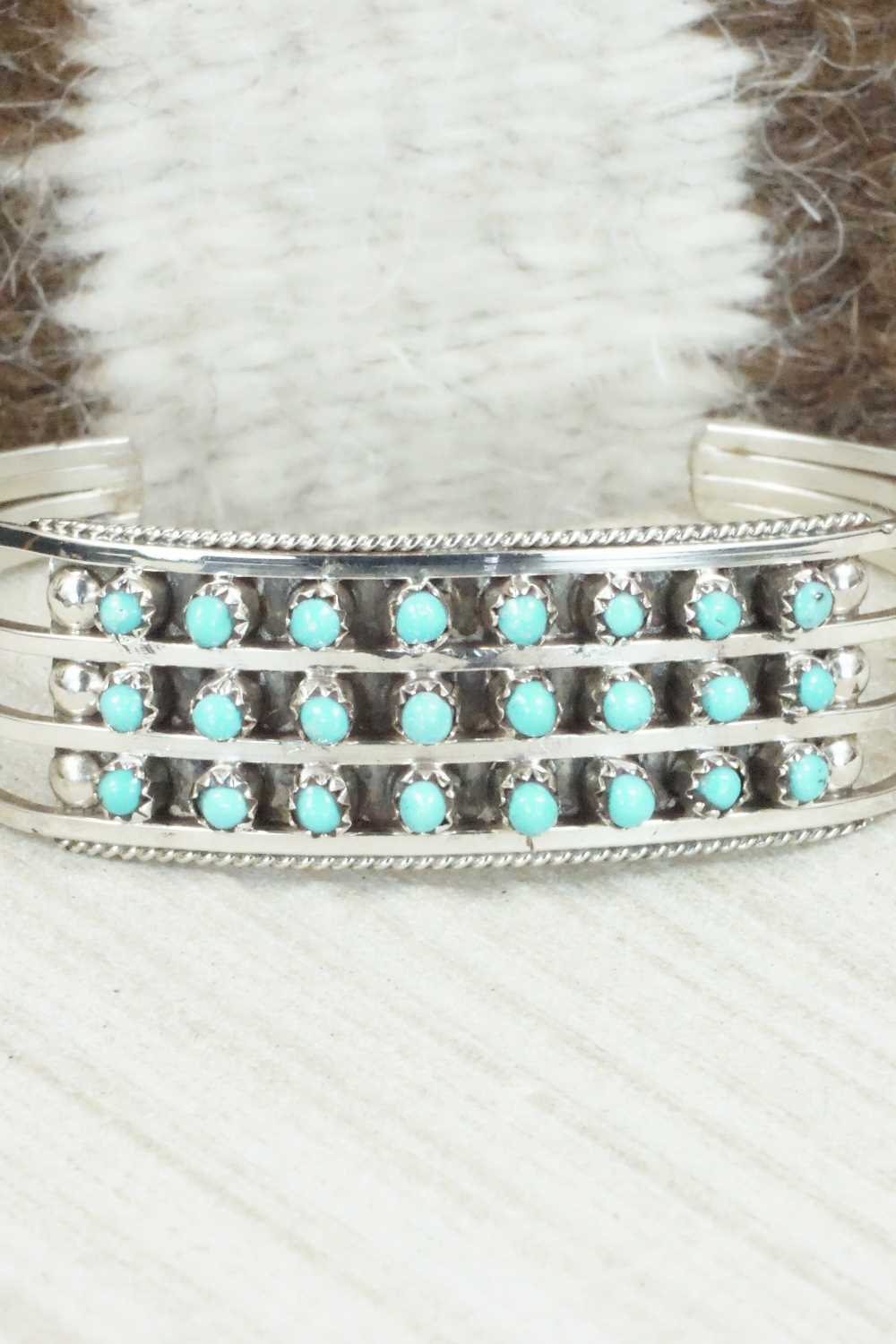 Turquoise & Sterling Silver Bracelet - Susie Livingston