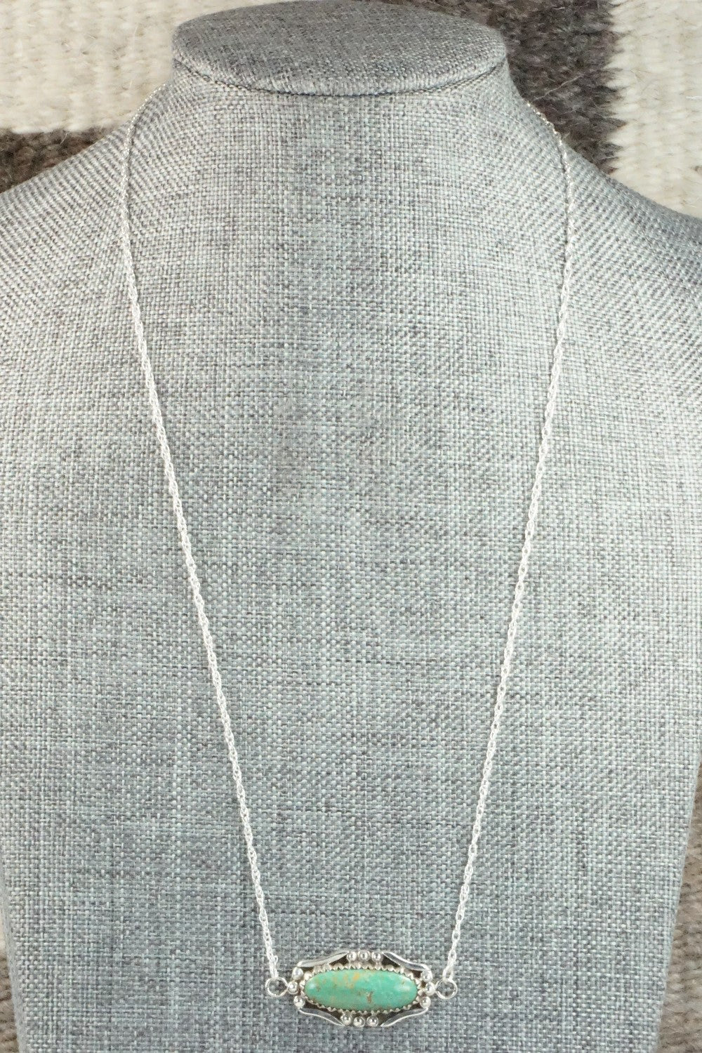 Turquoise & Sterling Silver Necklace - Helen Slim