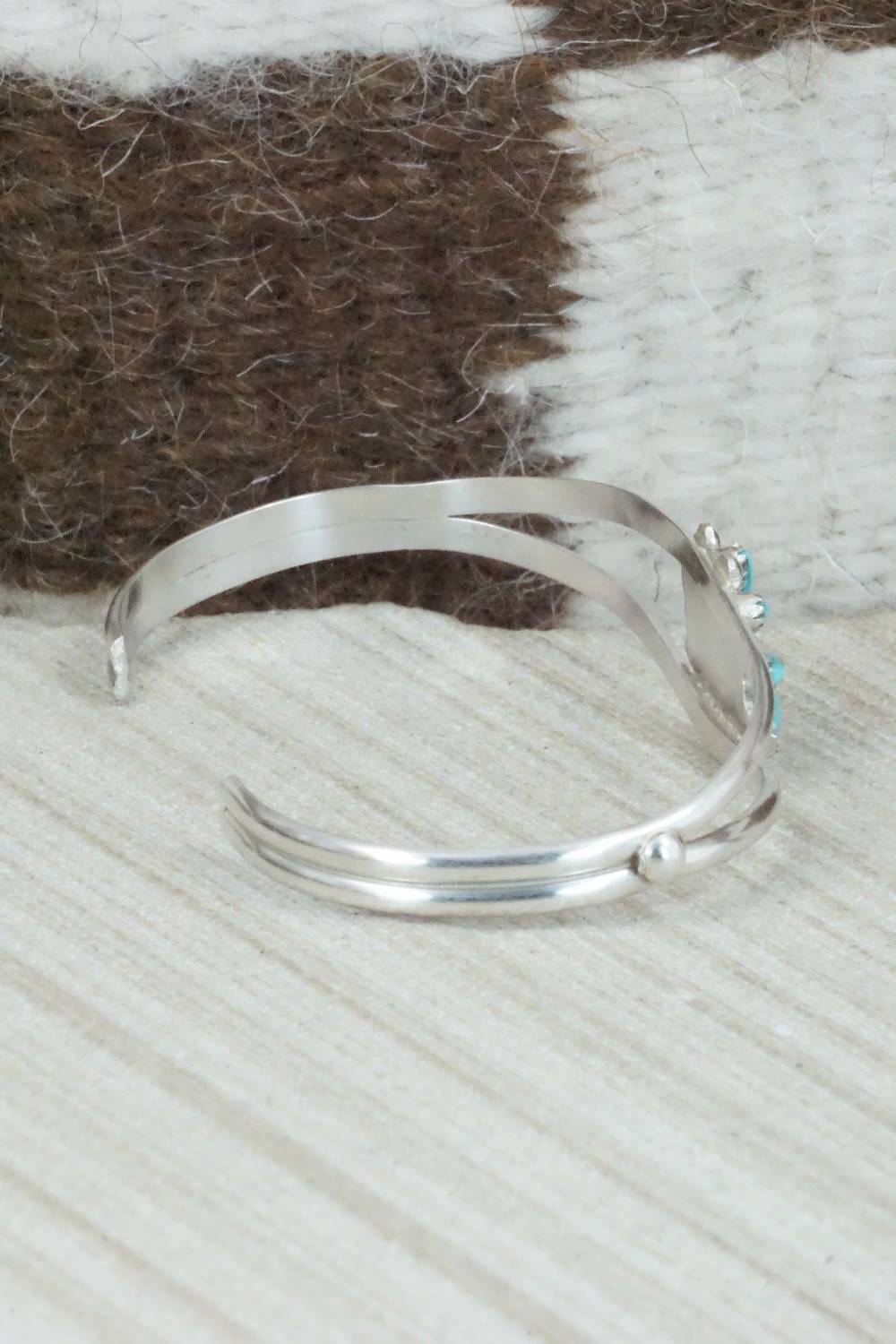 Turquoise & Sterling Silver Bracelet - David Leekity