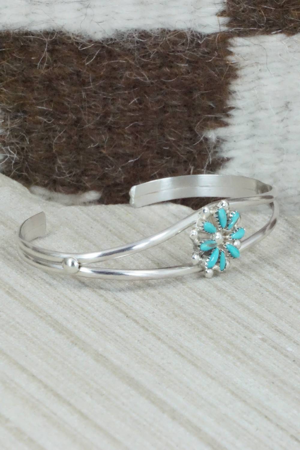 Turquoise & Sterling Silver Bracelet - David Leekity