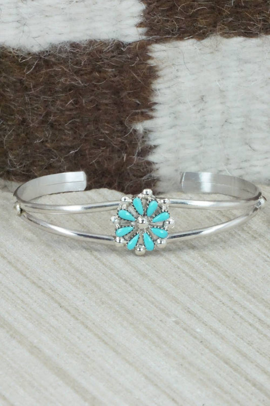 Turquoise & Sterling Silver Bracelet - David Leekity