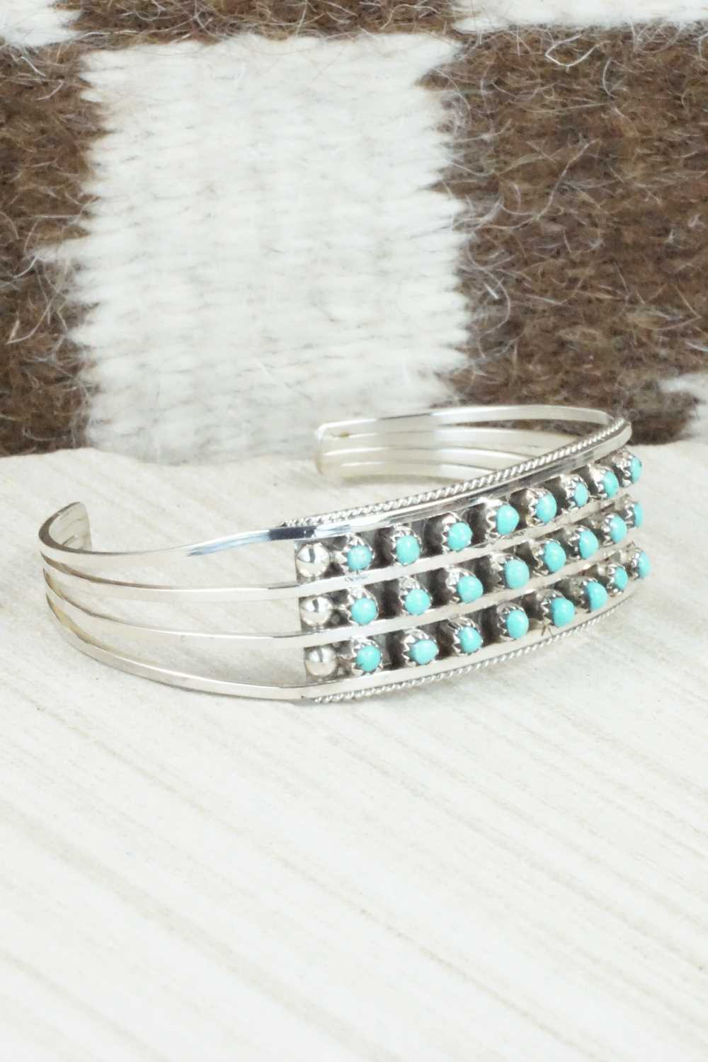 Turquoise & Sterling Silver Bracelet - Susie Livingston