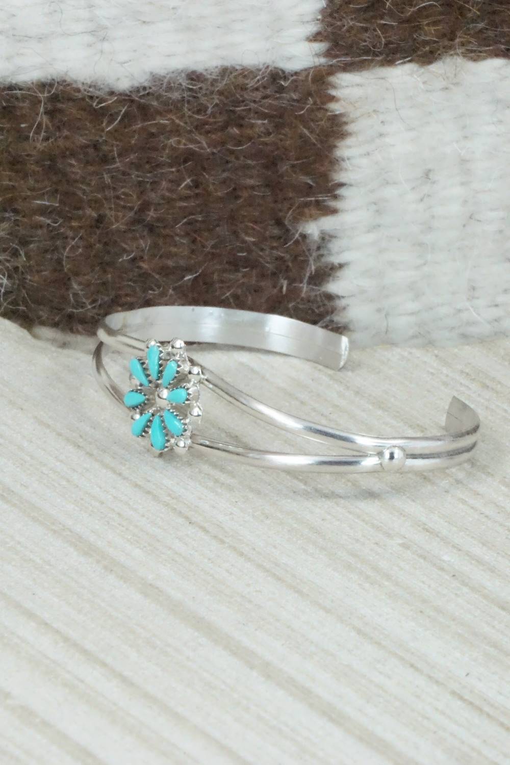 Turquoise & Sterling Silver Bracelet - David Leekity