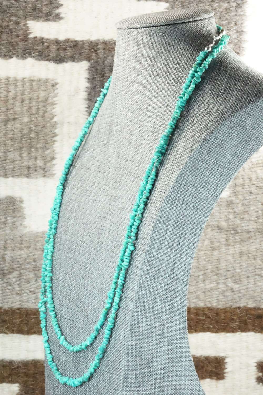 Turquoise & Sterling Silver Necklace - Doreen Jake
