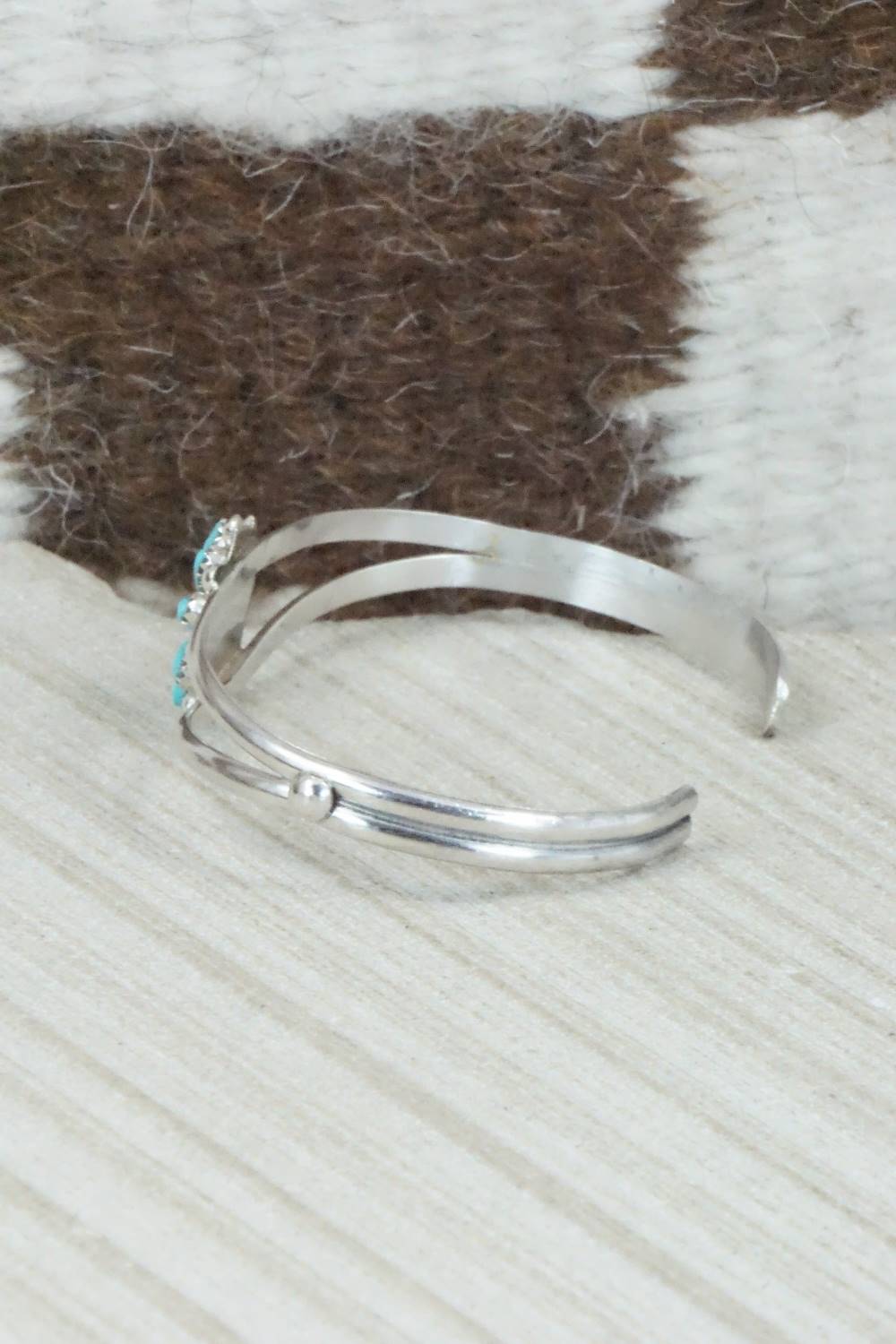 Turquoise & Sterling Silver Bracelet - David Leekity