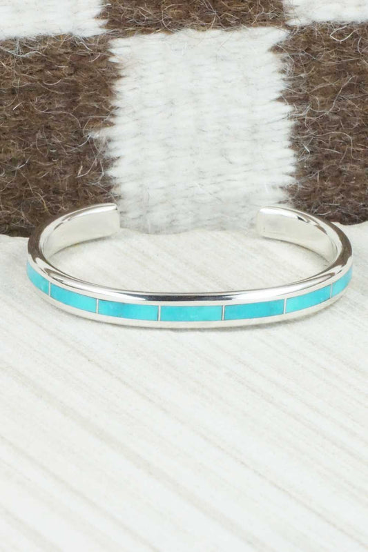 Turquoise & Sterling Silver Bracelet - Larry Loretto
