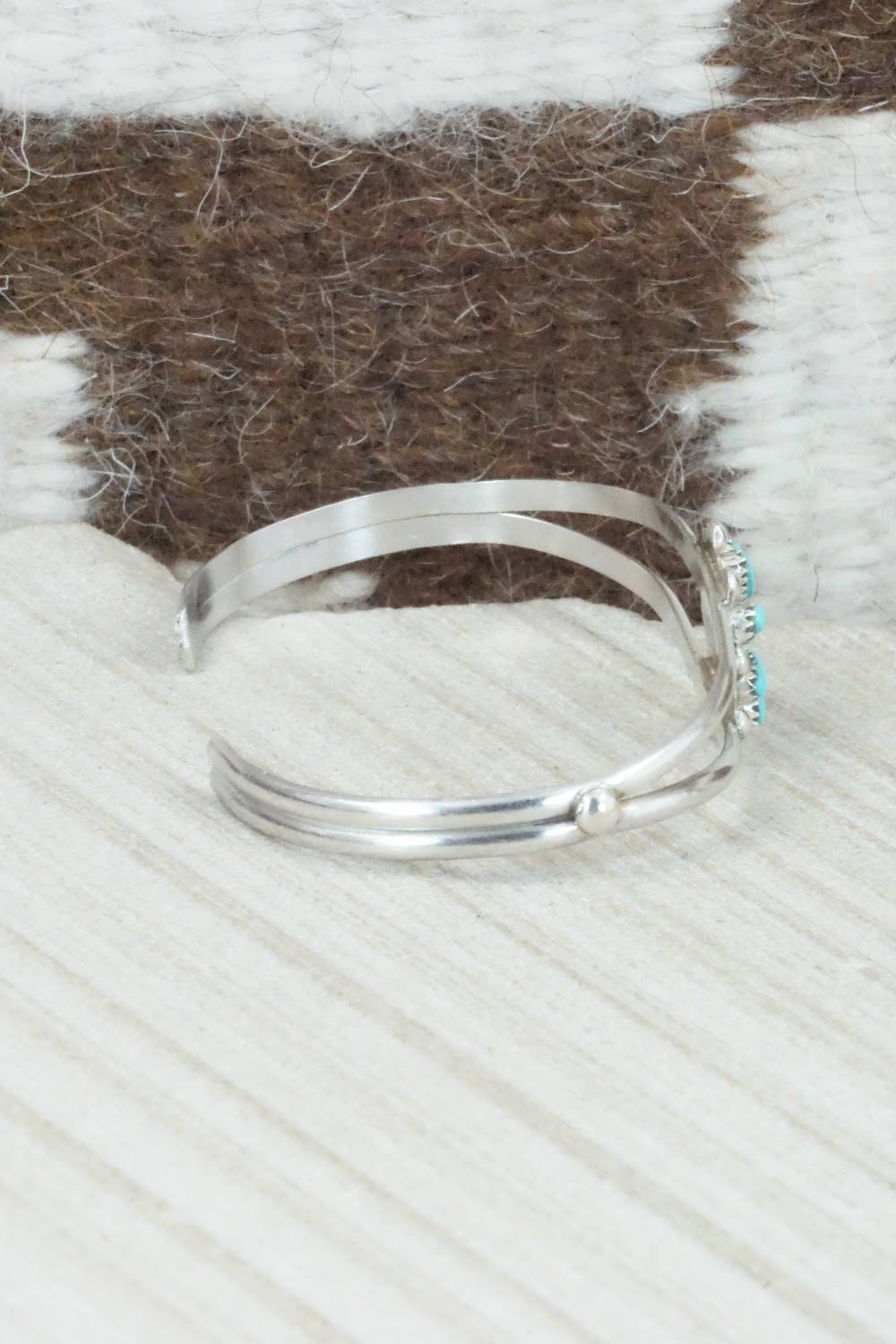 Turquoise & Sterling Silver Bracelet - David Leekity
